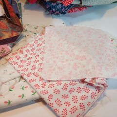 1 Pound 15 Ounces Cotton Print Fabric Quilt Scraps Leftover Squares E