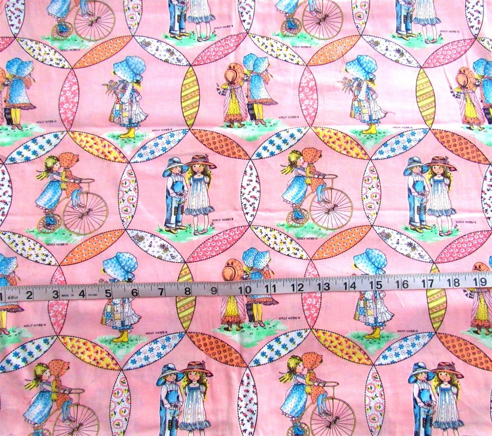 1 yd x 42″ Vintage Prewashed “Holly Hobbie” by American Greetings Fabric