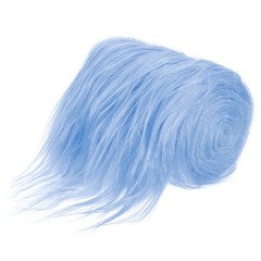 59″ x 4″ Plush Faux Fur Fabric Precut Strips, Blue