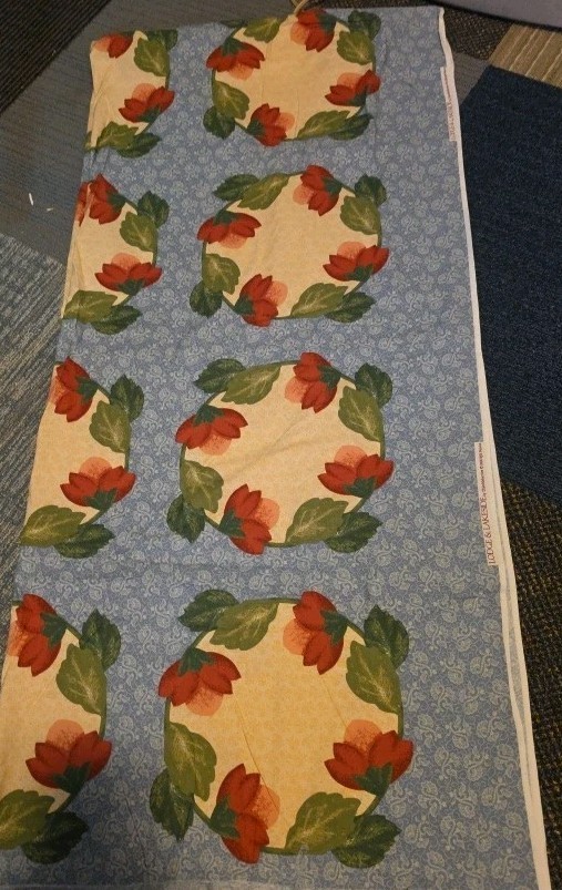 RJR Fabric Thimbleberries Lodge Lakeside Cheater Quilt Faux Applique 2.5yx44″