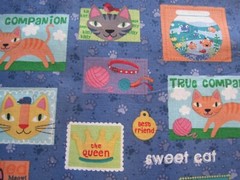 4 individual Cat and Dog Fabrics-NEW