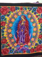 Kaufman Luana Rubin Enchanted Desert Virgin de Guadalupe by panel RARE! OOP!