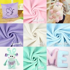 5-Piece Pastel Minky Fabric Bundle | Soft & Hypoallergenic for Sewing Projects