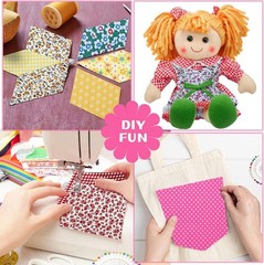 1200pc 4×4″ Cotton Floral Fabric Precuts – Vibrant Patchwork for Sewing