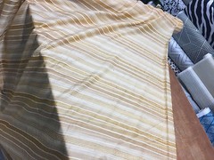 Gold Beautiful stripes 120″ inch double width Fabric Made in turkey By the yard