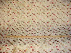 15Y Groundworks GWF-2574 Mosaic Silk Ruby Textured Drapery Upholstery Fabric