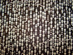 Metallic Copper Foil Sparkle Dots Lycra Stretch ITY Fabric 1 Yard 18 Inches