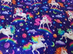 24″ X 42″ VINTAGE UNICORN GALAXY D#75427/ATED COPYRIGHT COTTON NEW #196