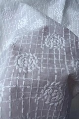 Cotton Embroidered Cutwork Eyelet Lace Fabric Floral Dress Wedding Kids Craft