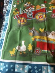 Wee Ones by Oasis Fabrics Baby Farm Animals Cotton Quilt Fabric Panel 25 “X 36”