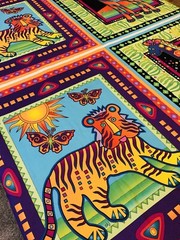 Tropical Safari Avlyn Inc 2 Panels 20×22.5 each Square , 41×23 Per Panel