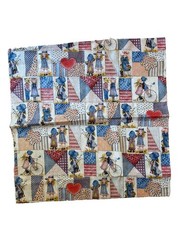 Vintage Holly HObbie fabric lot of 8 squares each 21″ 4 colors