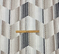 KRAVET REFLEX PORTOBELLO BEIGE MODERN GEOMETRIC 100% LINEN FABRIC BY YARD 54″W