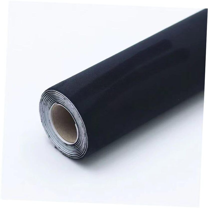 AutoLuxe Premium Suede Wrap -Black Self-Adhesive Microfiber 40×59 Inch black