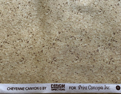 “Cheyenne Canyon” Quilt Blender Fabric By Print Concepts Brown Tan Specks BTHY