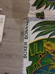 Boxer Bonanza Tropical Rainforest Jungle Princess Fabric Panel Toucan Iguana