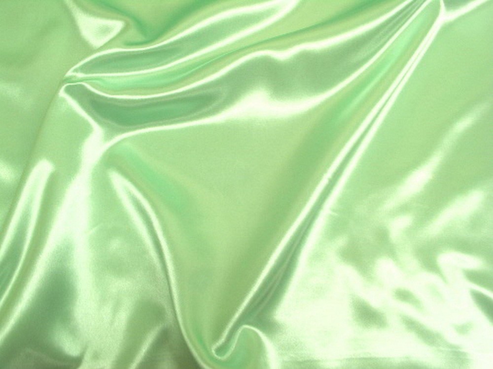 Mint Bridal Shiny Satin Fabric /by the yard / 60″ Polyester Wedding Dress