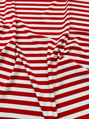 Poly / Spandex Tricot 1/2″ Striped Fabric by the Yard 4 way stretch