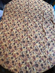 1.8 Yards Cotton Fabric 44×65” Fall Sunflowers Leslie Beck VIP Fabric. Cranston