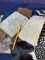 Large Quality Leather Sample Swatch Lot Craft Wallet Sheath Zebra Cobra Croc Etc