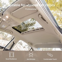 Suede Auto Headliner Fabric 56″L × 60″W Microfiber Velvet with Foam Backing-T…