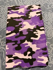 HALF YARD 100% cotton fabric by the HALF yard 18 x 44 Camo print 2 pc
