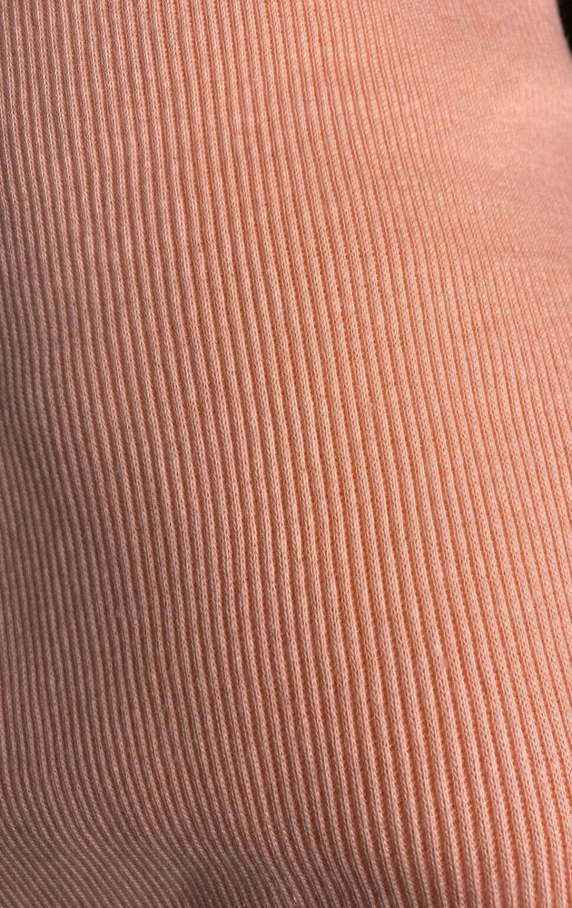 Peach Rib Knit– 1 1/2 yd– 100% Cotton Tube