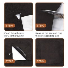 Self Adhesive Suede Fabric Sticky Velvet Liner Roll for Car Interior Modificatio
