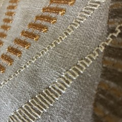 Pindler Fabric Samples ( 3)) GILDED 26 x 26 Embroidered Geometric Designs