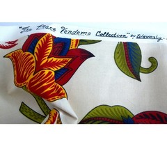 Vintage Waverly Screen Print Fabric Rambouillet The Place Vedome Collection