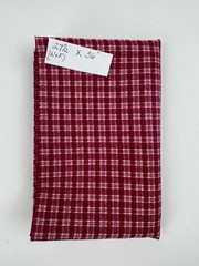 Dark Red Themed Printed Cotton Fabric for Crafts or Quilting