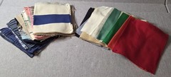 Vintage Fabric Sample Swatch Lot Of 30 Sewing Craft Quilt Material Assort 8x 6.5