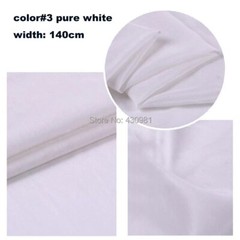 Solid Color Silk / Cotton 55” By Yards Natural Silk Cotton Fabric Scarf Lining