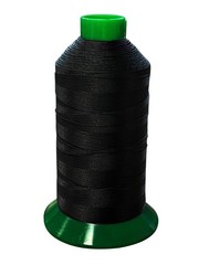 Serabond UVR Black Bonded Polyester Upholstery Thread – T-90 180 yards,