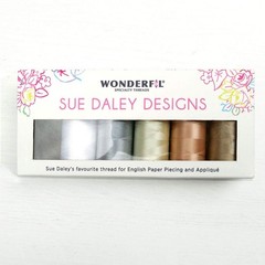 WonderFil Sue Daley Designs Neutrals Specialty Threads, 6 x Small, Neutral