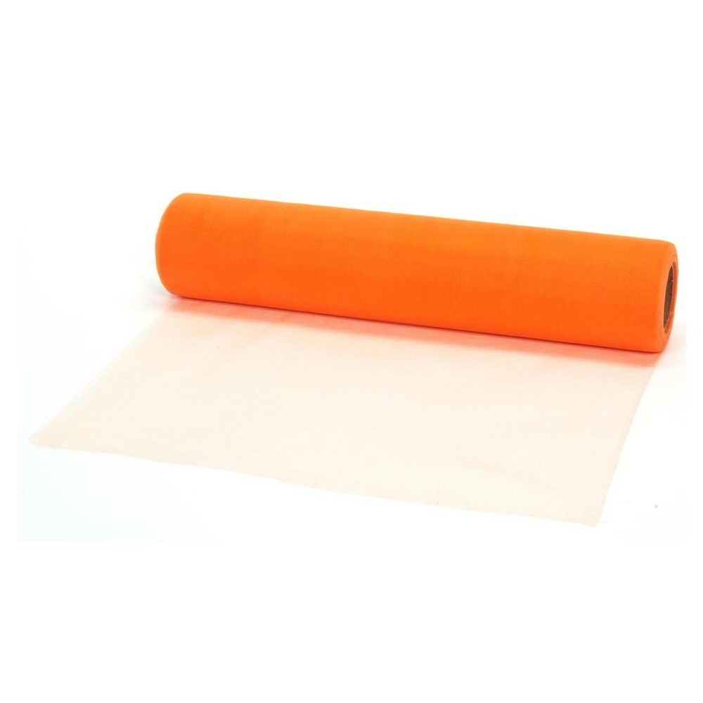12″ Wide Orange Nylon Tulle – 25 Yards (01116)