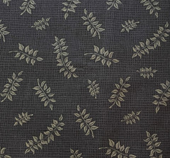 By 1/2 Yd “Wilderness Trail” by Moda Navy Blue w/Branches & Leaves Cotton Fabric