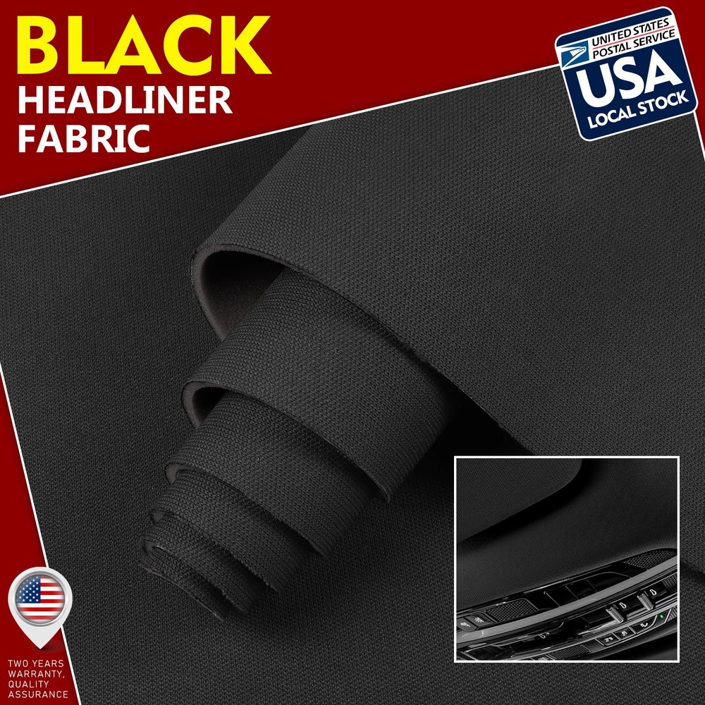Automotive Universal Flat Knit Headliner Fabric With Foam Backing /60″ Wide