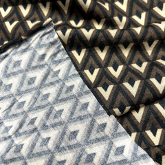 Knit Jersey Diamond Print R/P/S Blend Stretch 58″W Fabric Lot of 6 Yards for $20