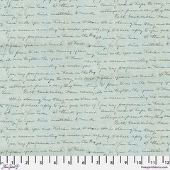 Free Spirit Tim Holtz Palette Blue PWTH284 Blue Script Cotton
