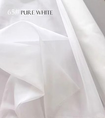 55”Wide 8Momme Dyeable Natural White Silk Organza Fabric Wedding Gauze Mulberry