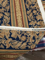 56 Wide USA Anju Woodridge w DuPont Stain Resist Fabric Griecian Grape 2.75 Yds