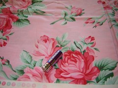 cotton fabric VERNA MOSQUERA free spirit VERNADA rose bouquet 10 yards PINK