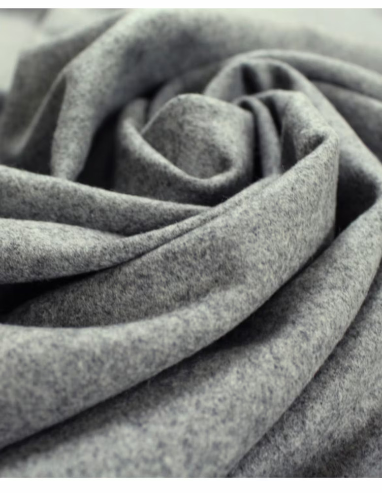 $36 for 2 Yards, Heather Med.Grey 60%wool For Coat. Blazer. Shawl. Cape &Hat#169