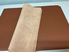 Large smooth Leather panels 4 pieces 18″ x 24″ first Quality Brandy