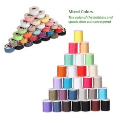 NEX 60 Pcs Bobbins Sewing Thread Kit, Polyester Multicolor