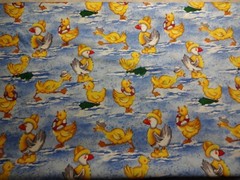 Northcott Fabric Puddle Ducks Sue Kruger Running Raincoat Water Scenes 3 Yards