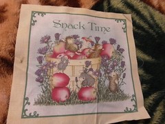 Fabric Snack Time Square 8 X 8 Multicolor