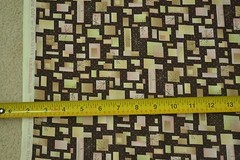 By 1/2 Yd, Pinks & Greens on Dark-Brown Quilt Fabric, Benartex/Paris Cats, C2458
