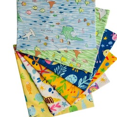 Ocean Quarters Fabric Bundles for Quilting, Cute Fabric for Baby Boy, Cotton …